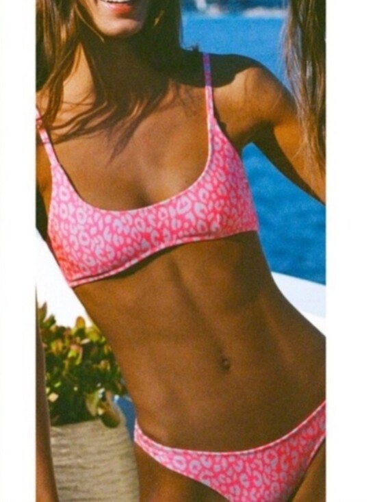 triangl swimwear Other - New!SET Triangle Maci Pink  Leopard Print Bikini Set